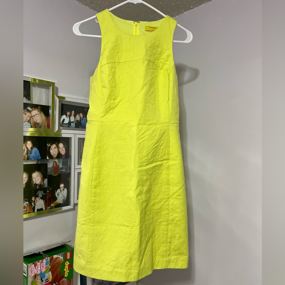 Banana Republic Milly Women’s Lime Green Sleeveless Sheath Dress Size 4